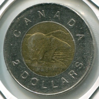 Монета Канада 2 доллара 2001 год.