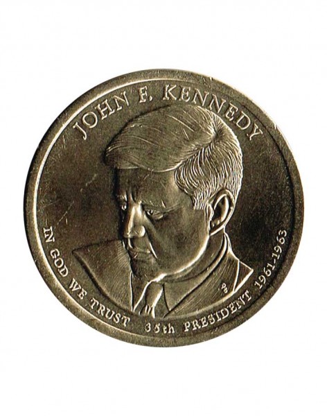 США, 1 доллар, 35-й президент Джон Кеннеди 2015 г.